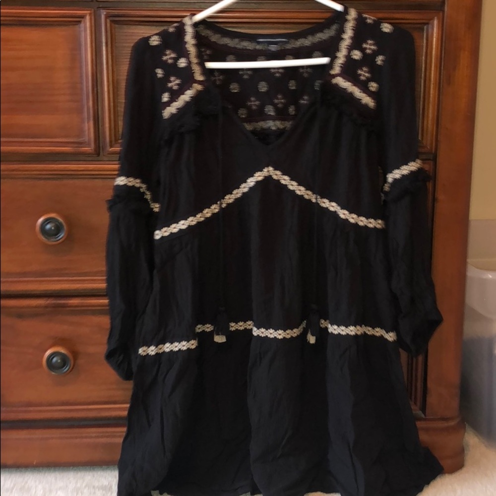 American Eagle black long sleeve dress